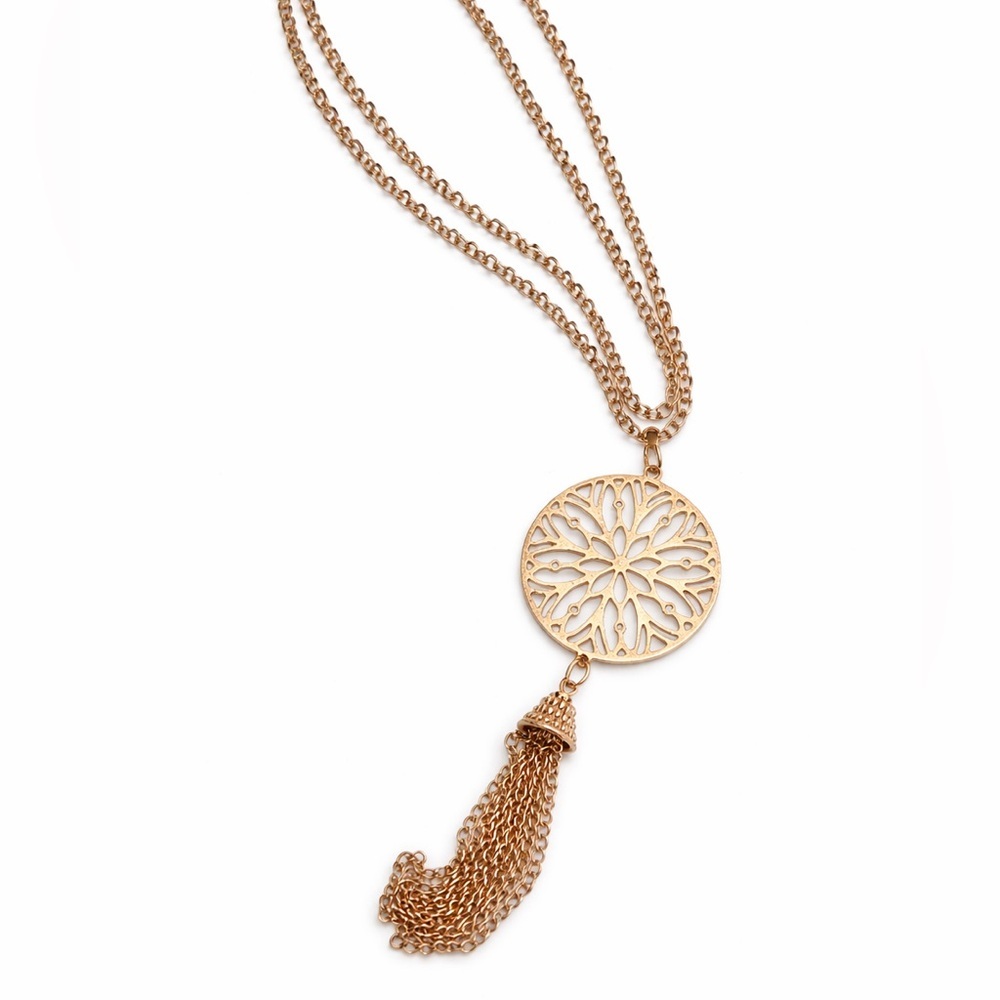 Long stylish costume jewelry